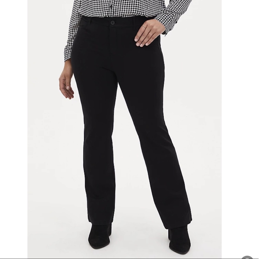 Torrid Black Ponte Bombshell Boot Dress Pants